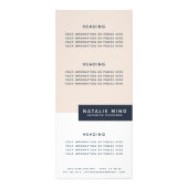 Modern geometrisch reclamekaart (Voorkant)