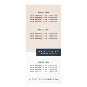 Modern geometrisch reclamekaart