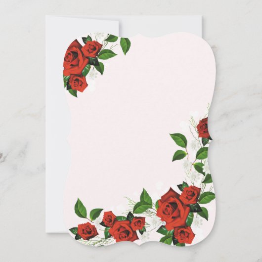 Modern Geometrisch Rood Bloemen-glitter Baby-showe Kaart (Achterkant)