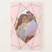  modern Geometrisch Roos Gold | Blush | Foto Planner (Achterkant)