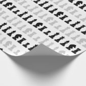 Modern geometrisch schaakstuk spelpatroon cadeaupapier (Hoek)