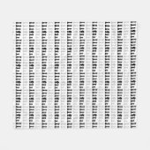 Modern geometrisch schaakstuk spelpatroon fleece deken (Voorkant (Horizontaal))