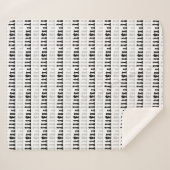 Modern geometrisch schaakstuk spelpatroon sherpa deken (Voorkant (horizontaal))