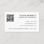 Modern Geometrisch Snowdrop Visitekaartje (Achterkant)