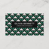 Modern Geometrisch Snowdrop Visitekaartje (Voorkant)