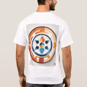 Modern geometrisch technisch cirkel logo ontwerp. t-shirt (Achterkant)