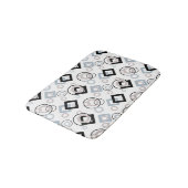 Modern geometrisch veelkleurig patroon badmat (Gekanteld)