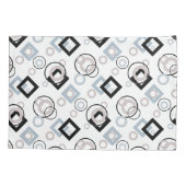 Modern geometrisch veelkleurig patroon kussensloop (Achterkant)