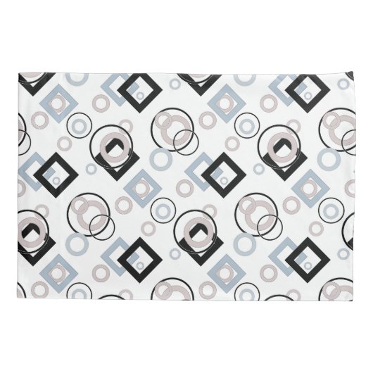 Modern geometrisch veelkleurig patroon kussensloop (Achterkant)