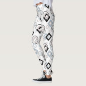 Modern geometrisch veelkleurig patroon leggings (Links)