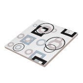 Modern geometrisch veelkleurig patroon tegeltje (Zijkant)