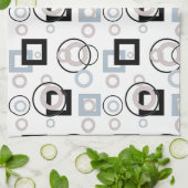 Modern geometrisch veelkleurig patroon theedoek (Gevouwen)