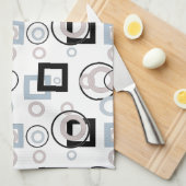 Modern geometrisch veelkleurig patroon theedoek (Quarter Fold)