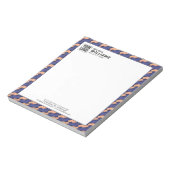Modern geometrisch vergrendeld patroon  notitieblok (Linkerzijde)