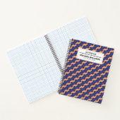 Modern geometrisch vergrendeld patroon notitieboek (Binnen)