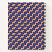 Modern geometrisch vergrendeld patroon notitieboek (Achterkant)