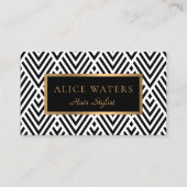 Modern geometrisch visitekaartje (Voorkant)