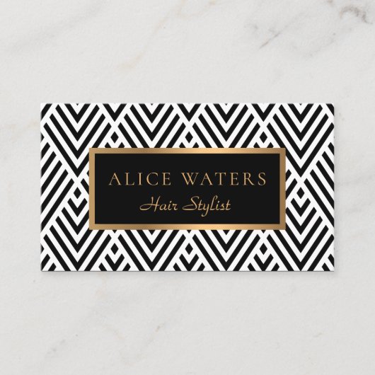 Modern geometrisch visitekaartje (Voorkant)