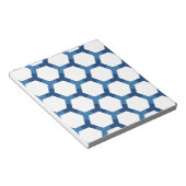 Modern geometrisch zeshoekpatroon notitieblok (Schuin)