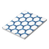 Modern geometrisch zeshoekpatroon notitieblok (Linkerzijde)