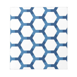 Modern geometrisch zeshoekpatroon notitieblok