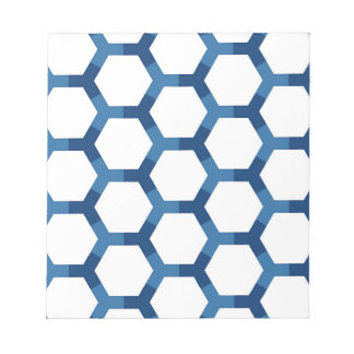Modern geometrisch zeshoekpatroon notitieblok