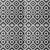 Modern Geometrisch zwart-wit mozaïekpatroon Tegeltje