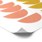 Modern Geometrische Bowls Design in Earth Tones Poster (Hoek)