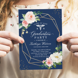 Modern Geometrische geregistreerde verpleegkundige Kaart