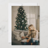 Modern | Geometrische Sneeuwvlokken | Kerstkaart o (Achterkant)