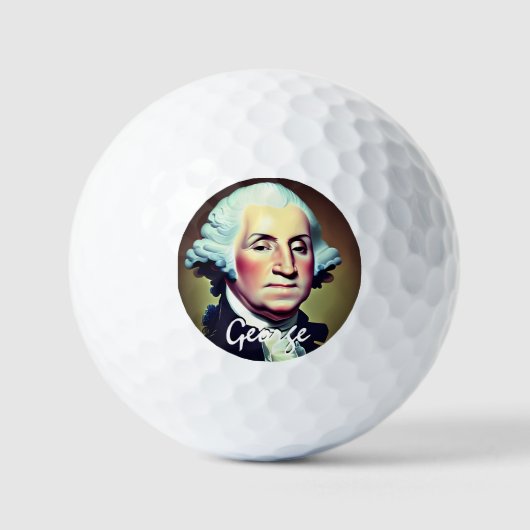 Modern George Washington Golfballen (Voorkant)