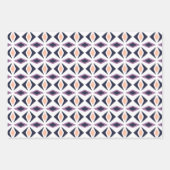 Modern Geos Paarse Series 2 Set van inpakpapier (Voorkant)