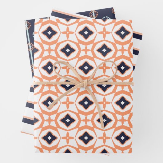 Modern Geos Series 1 Grote set inpakpapier (In situ)