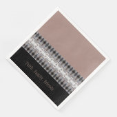 Modern gepatenteerd ontwerp met blauw grijs en zwa servet (Hoek)