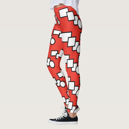 Modern gepatterde afdrukken leggings (Links)