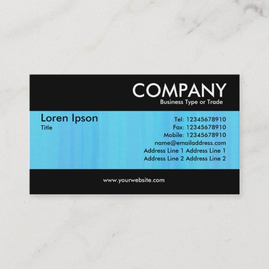 Modern - Gepeineerd blauw Visitekaartje (Voorkant)