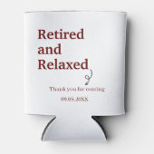 Modern Gepensioneerd en Ontspannen pensioen Grappi Blikjeskoeler (Voorkant)