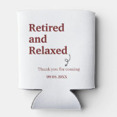 Modern Gepensioneerd en Ontspannen pensioen Grappi Blikjeskoeler (Achterkant)