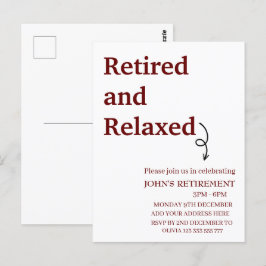 Modern Gepensioneerd en Ontspannen pensioen Grappi Briefkaart