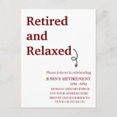 Modern Gepensioneerd en Ontspannen pensioen Grappi Briefkaart (Voorkant)