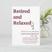 Modern Gepensioneerd en Ontspannen pensioen Grappi Kaart (Staand voorkant)