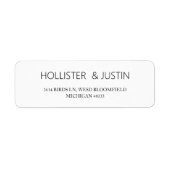 Modern gepersonaliseerd adreslabel voor gezinshers etiket (Voorkant)