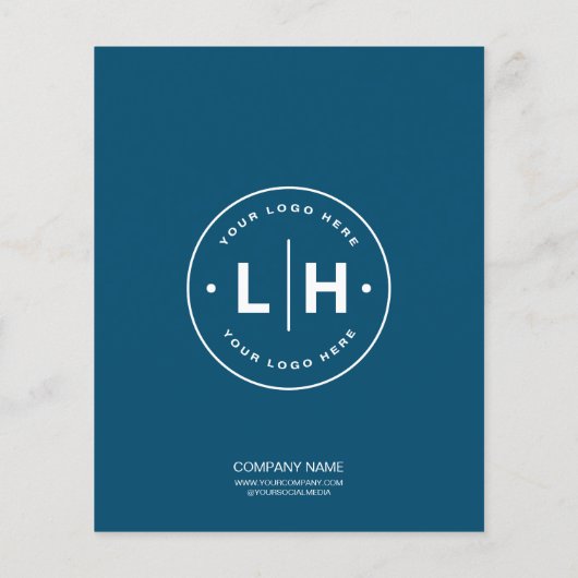 Modern gepersonaliseerd bedrijf flyer (Achterkant)