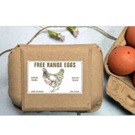  Modern Gepersonaliseerd Boerderij Naam Brown Rechthoekige Sticker