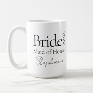 Modern Gepersonaliseerd Bride Tribe Bridal Party G Koffiemok