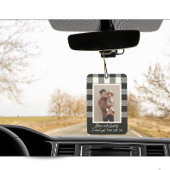 Modern gepersonaliseerd cadeau voor papa foto text luchtverfrisser