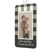 Modern gepersonaliseerd cadeau voor papa foto text luchtverfrisser (Links)