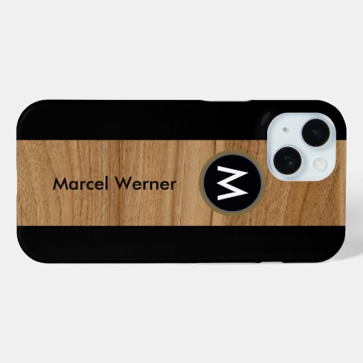 Modern gepersonaliseerd Case-Mate iPhone case (Achterkant (horizontaal))