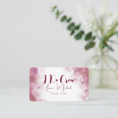 Modern Gepersonaliseerd de Marmer van de Naam I ma Plaatskaartje (Staand voorkant)