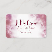 Modern Gepersonaliseerd de Marmer van de Naam I ma Plaatskaartje (Voorkant)